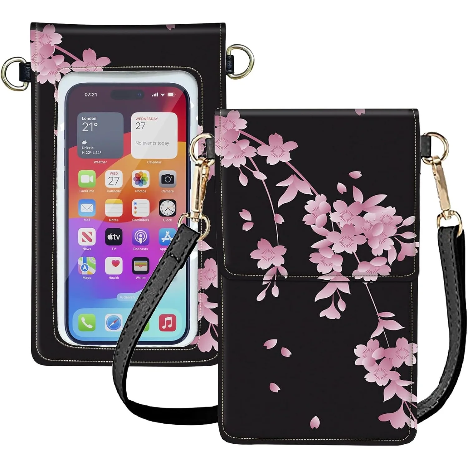 

Touch Screen Phone Purse,Small Crossbody Bag for Women Girl,Lightweight Small Leather Bag Card Holder Phone Wallet