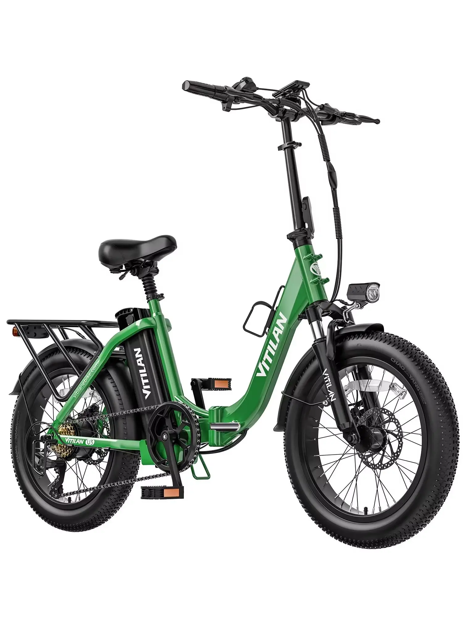 AliExpress NONE Vitilan U3 Electric Bike for Adults 48V13AH Battery 750W Folding Mountain Electric Bike 20 inch fat tire off-road electric bike