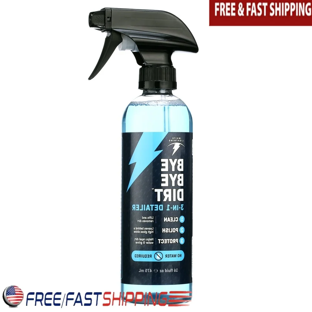 Spray nettoyant 3 en 1 pour vélos, motos, équipement d'extérieur, finition brillante, sûr, Non toxique, polyvalent, aucun eau nécessaire, rapide