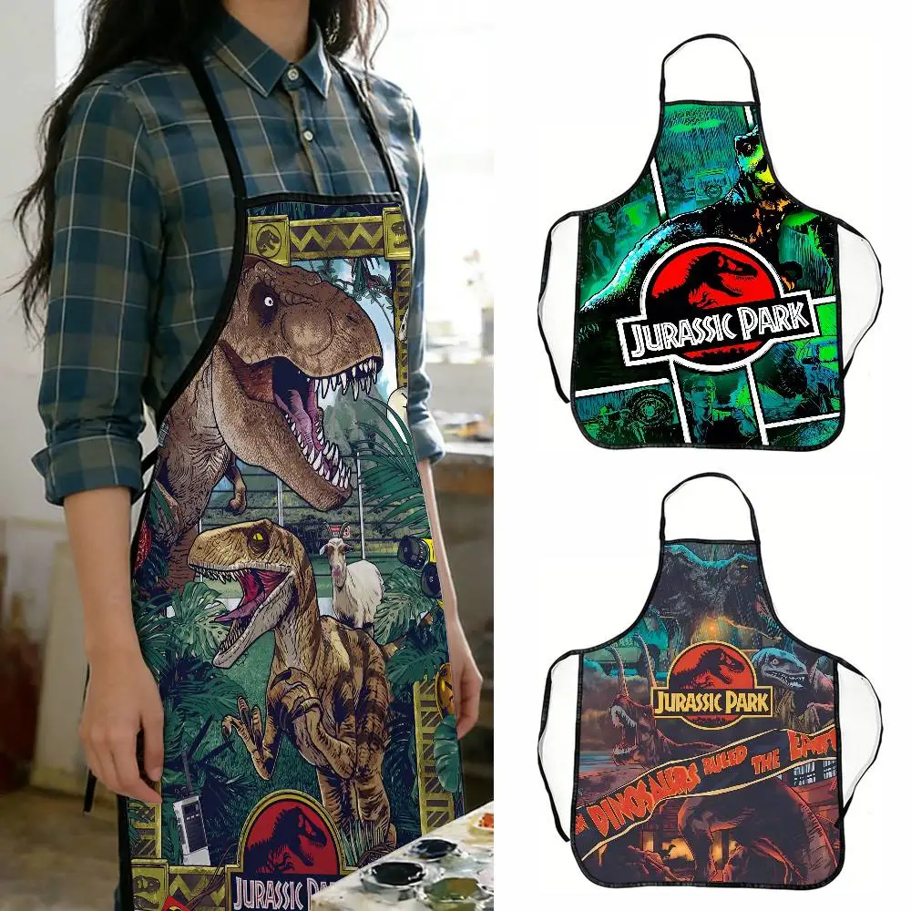 

Dinosaur J-Jurassic Park Funny Apron For Women Men 50x70cm Washable Non-Woven Kitchen Apron Dessert Chef Apron For Cooking ﻿