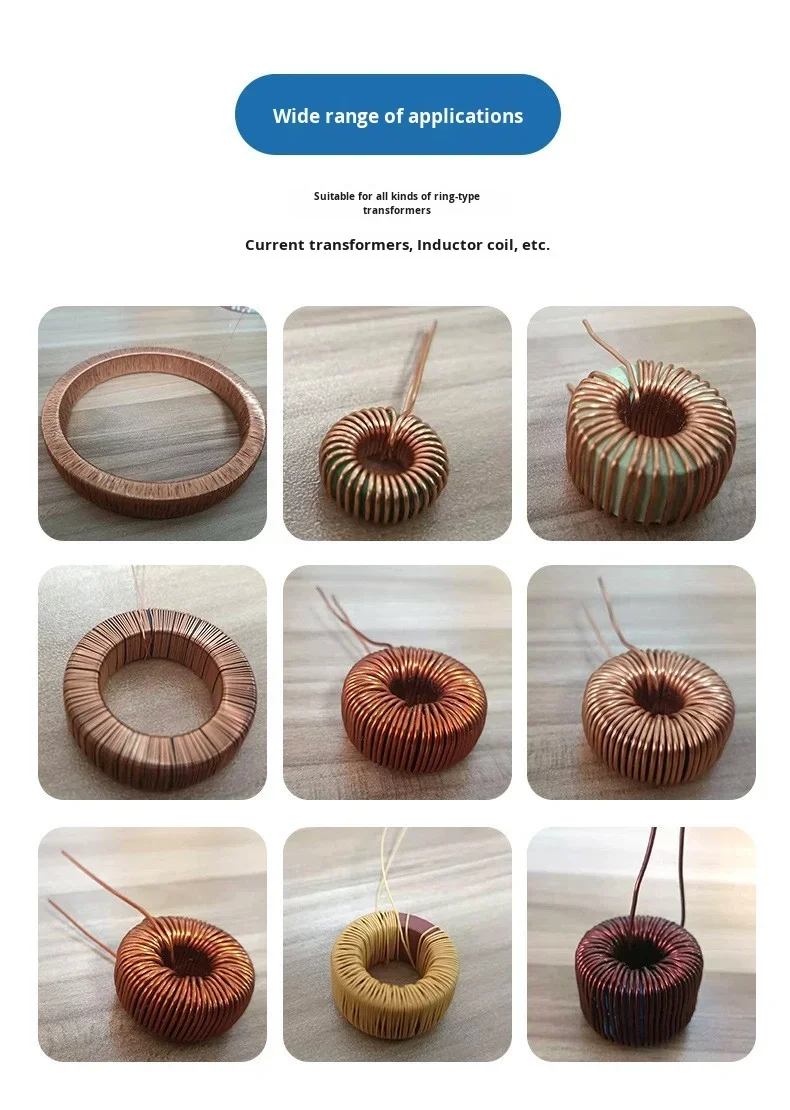 Factory Direct Automatic Corner Magnetic Ring Core Crochet Hooking Machine CNC Pneumatic Winding Machine with PLC Components