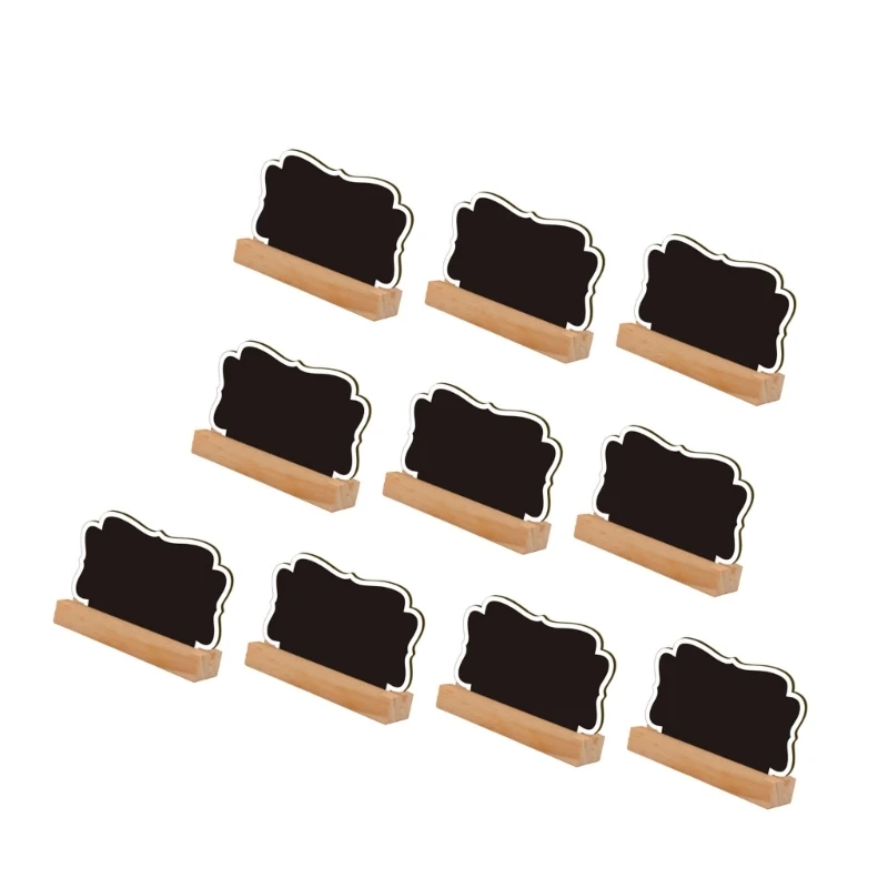 10 stuks kleine schoolbordborden met standaard kleine houten schoolborden voor bruiloft message board plaatskaarten tafelnummer