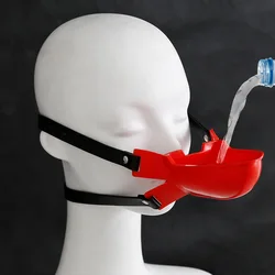 Funnel Oral Enema Drool Plug Gags Bondage Head Harness BDSM Toilet Funnel Open Mouth Gag Mask Hood For Woman Sex Toys