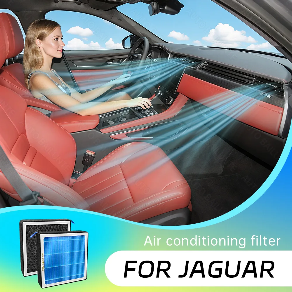 1pcs For Jaguar F-Pace XF I-Pace XE 2016-2020 2021 2022 2023 2024 Car Air Filter Conditioner Replacement Kit Car Accessories