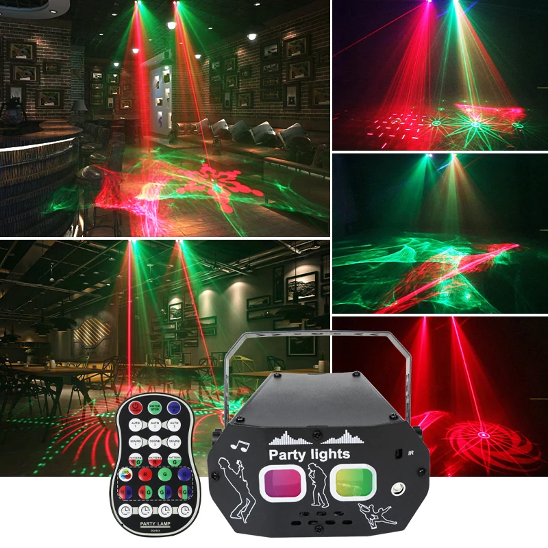 

Wuzstar LED Lively Dynamic Beam Light Full RGB Party Stage Light Sound Control Ambient Light for Holiday Indoor Home Bar Decor
