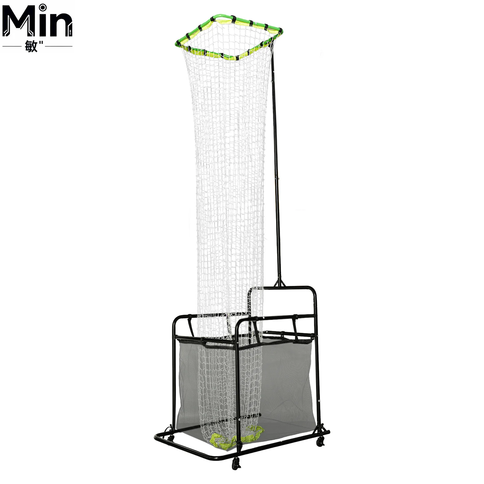 Height Adjustable Wheeled Volleyball Setting Trainer Net Indoor Outdoor Volleyball Training Equipment for Serving Practice