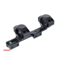 Tactical Optics One Piece 11mm Dovetail Scope Ring Mount 1 inch 25.4mm 30mm Double Rings Accessories With Bubble Level