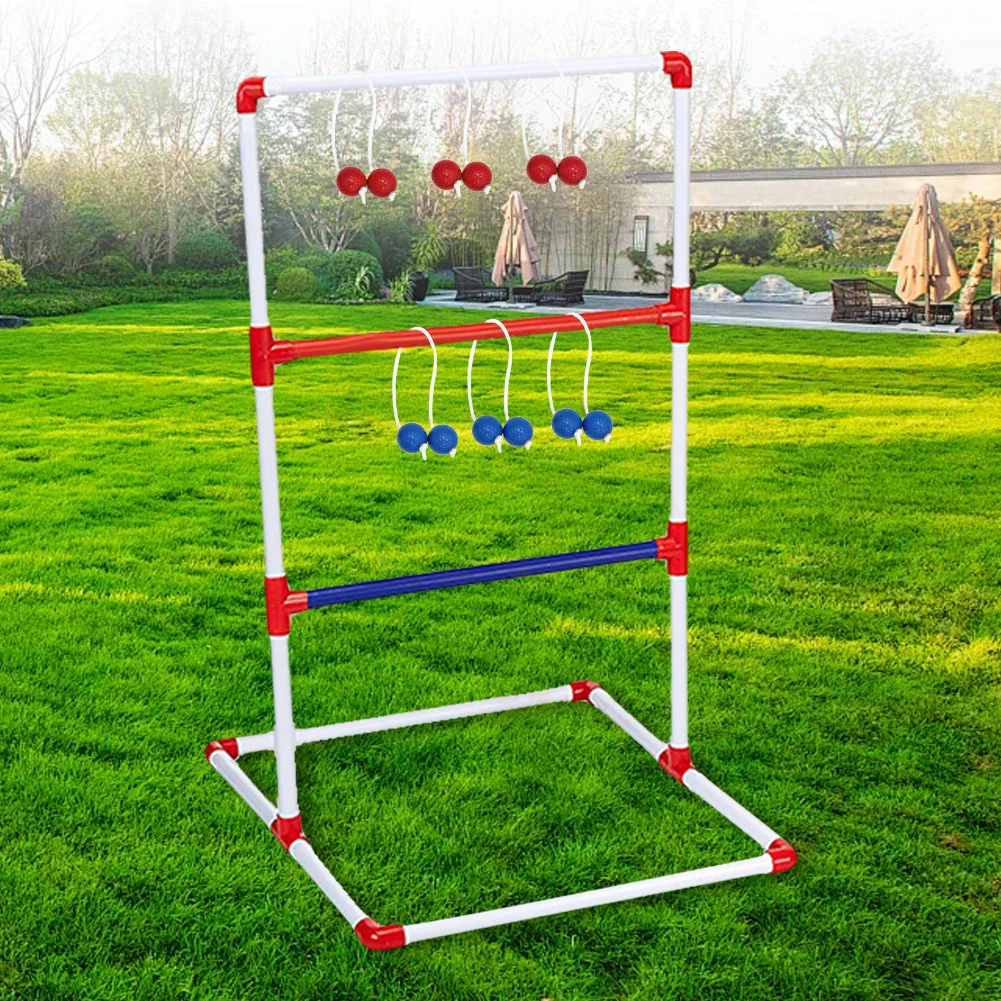 ポータブルボールラダー,ボールラダー,ボロボール,マッチ,庭,芝生,ゴルフゲーム,6パック