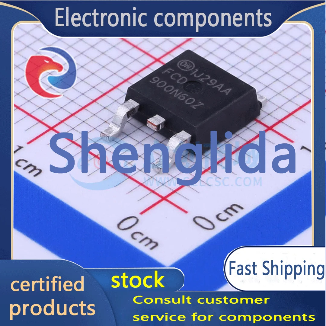 FCD900N60Z packaged D-PAK field-effect transistor (MOSFET) brand new off the shelf 1PCS