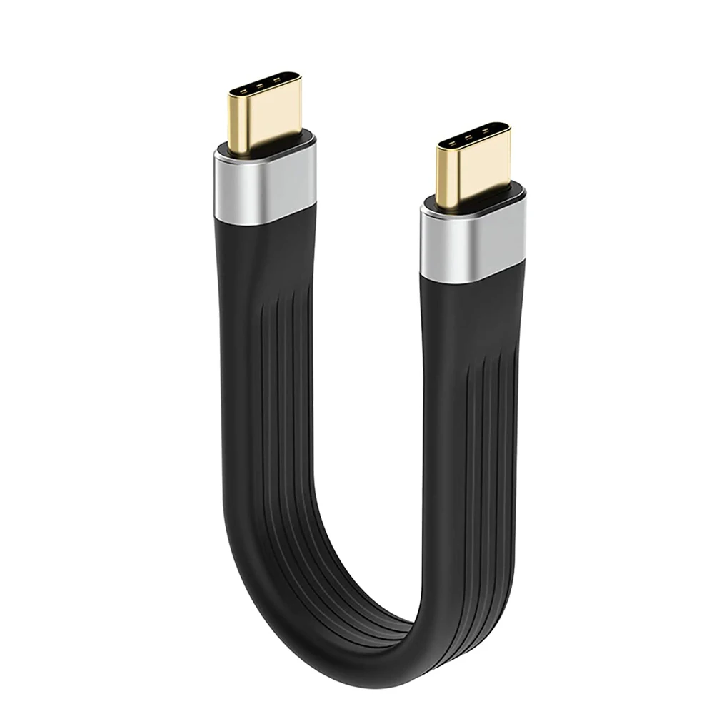 4K USB-C 3.1 Gen 2 Cable 10G Emark Chip Short Type C USB-C to USB-C Video Sync Charger Cable PD 60W 4K Video_A02I