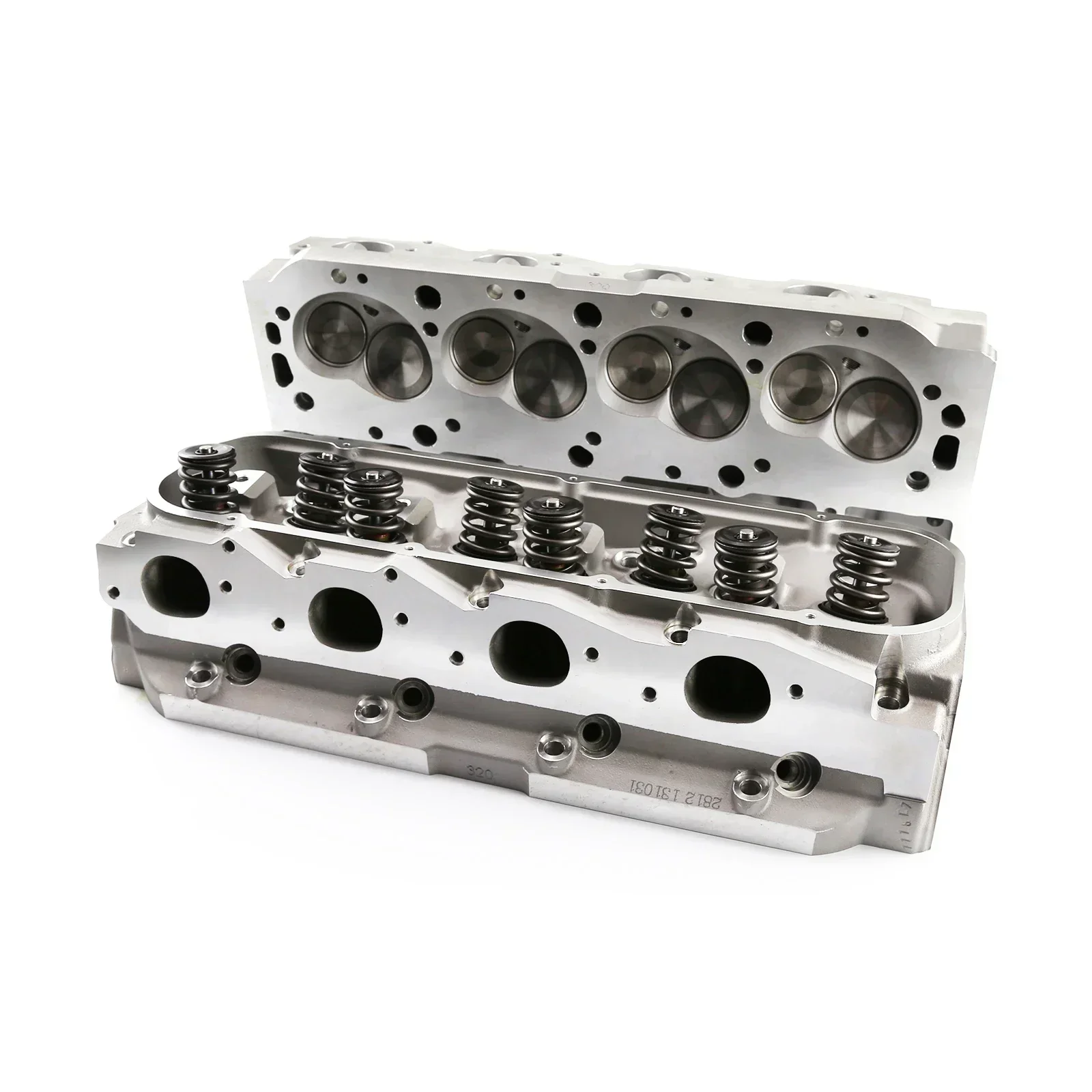 Glosok Aluminum Chevies Complete Cylinder Heads for  Chevy BBC Big Block 454 320cc 115cc High Performa