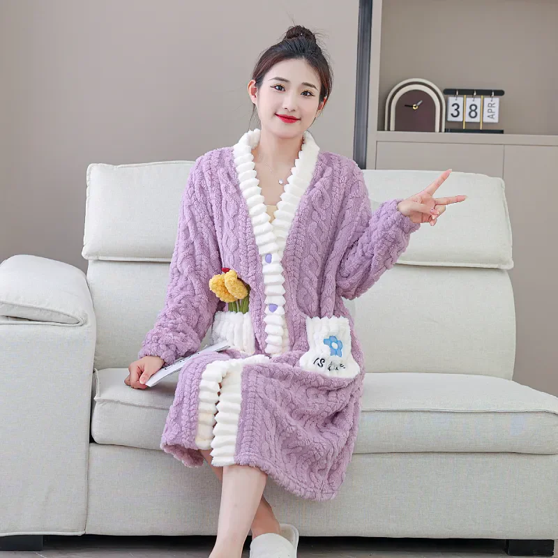 Nightgown Winter Women's Cloth - Winter Clothing Affordable recension och pris