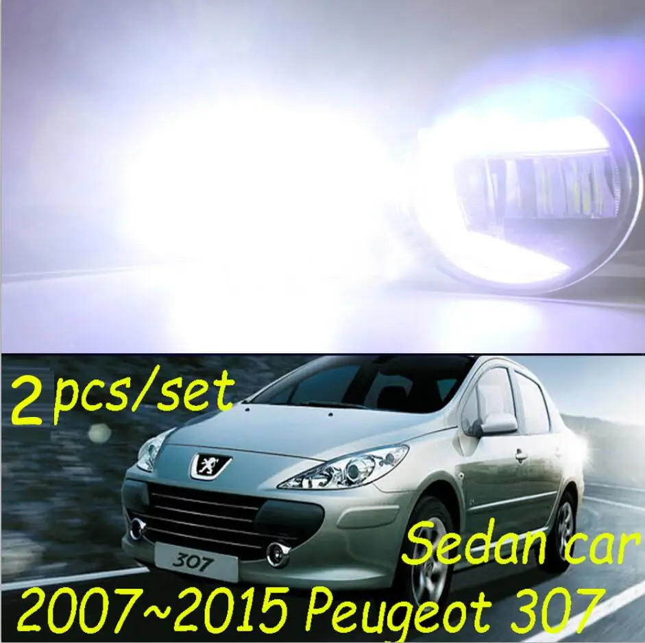 Car bumper lamp for headlight peugeot 206 307 Daytime light Swith ON/OFF LED car accessories daylamp for peugeot 207 fog lamp