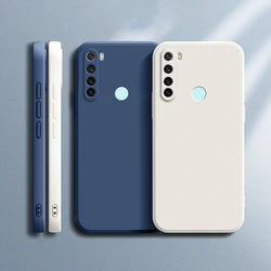 Simple Candy Color Case for Xiaomi Redmi Note 8 Note8 Pro 8Pro Funda Soft Liquid Silicone Shockproof Back Cover Phone Accessorie