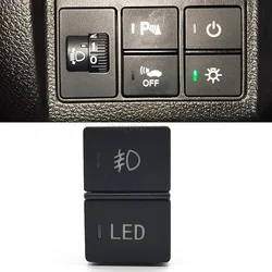 LED Light Car Dual Switch Front Fog Light Steering Wheel Heating Button With Wire For Honda CRV URV AVANCIER CITY Accessories