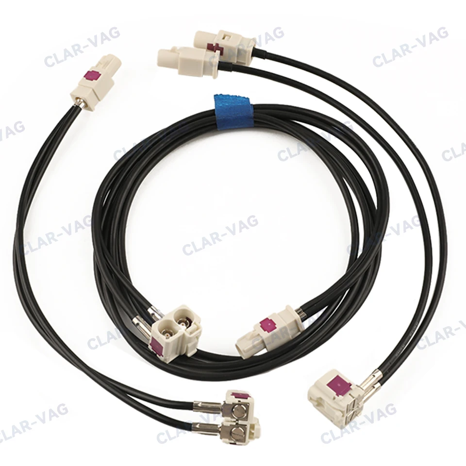 Car Antenna 2 Female To 1 Male Adapter Cable 2 Female To 2 Male Adapter Cable For VW RCD330 410 440 360 RNS510 RCD510 RNS315