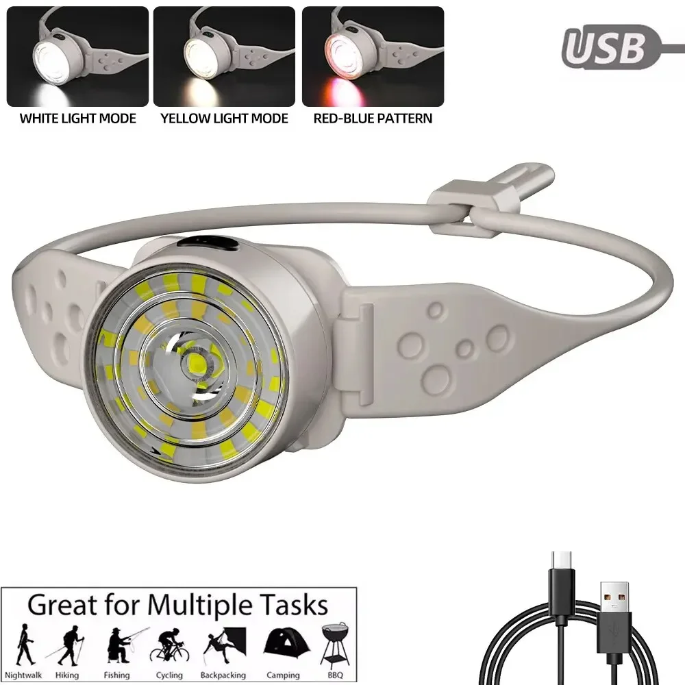 

Headlamp Rechargeable LED Powerful Head Flashlight Headlight For Fishing Camping Hiking Mini LED Light