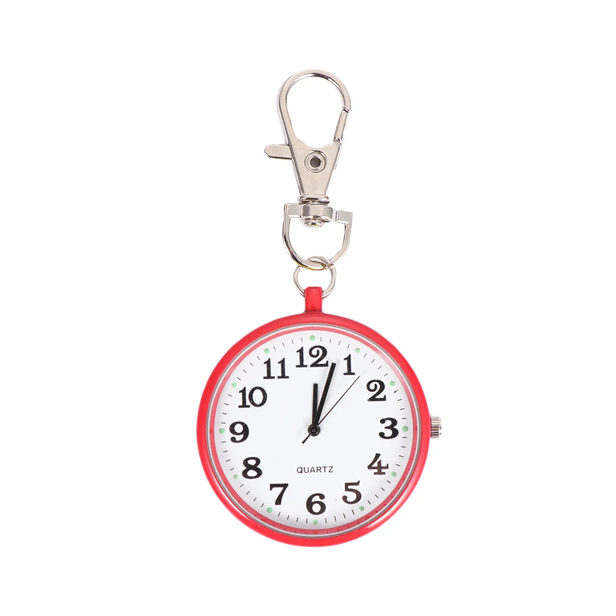 Retro Red Hanging Pocket Watch Vintage Pendant Chain Necklace Chic Fashion Accessory Gift Necklace Pocket Watch