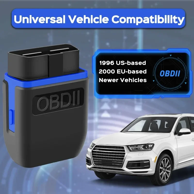 Wireless OBDII Scanner All In One Diagnostic Tool For iOS Android Windows Engine Lights Perform Battery Tests Clear Error Codes