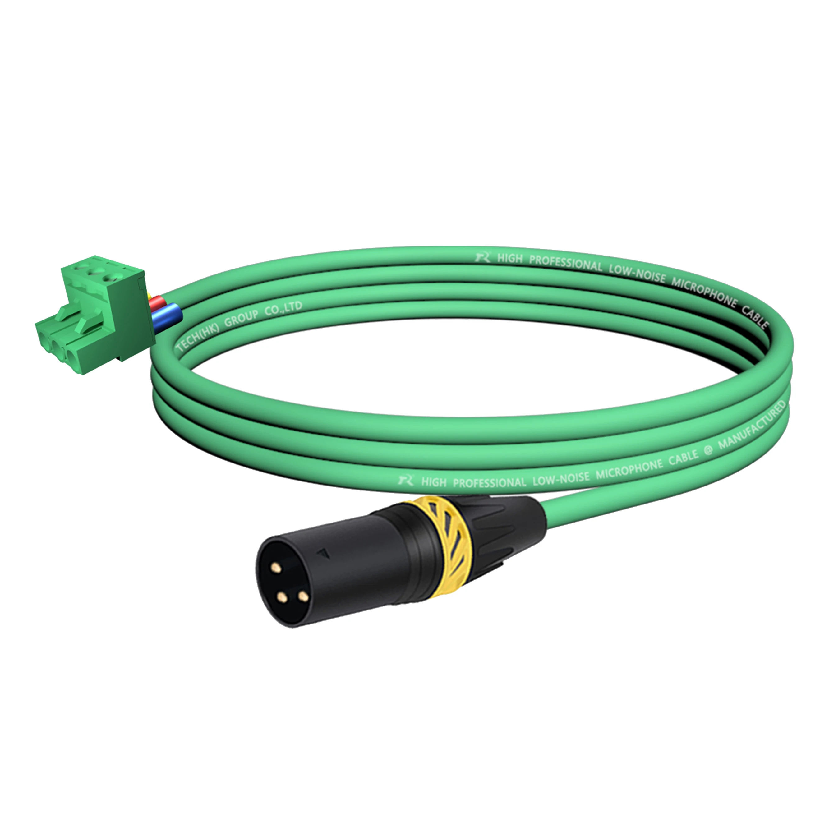 XLR zu Phoenix Kabel, Geräuscharmes 3-Pin XLR Buchse und Stecker zu PHX3M/2EDG 5.08 PCB Schraubklemmen-Adapterkabel mit Sicherem Endgriff – Detail 4