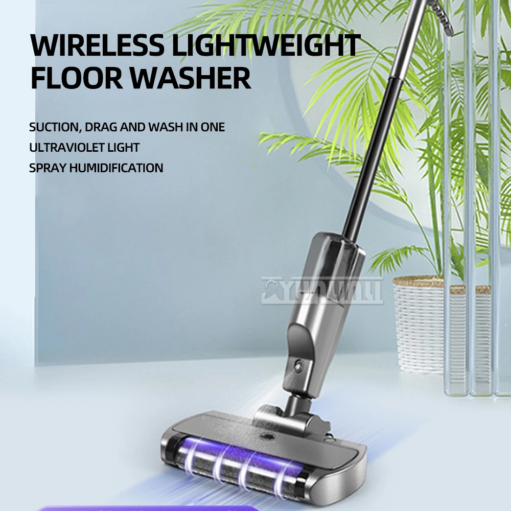 Wireless Electric Floor Mops Wet Dry Dual Use Floor Washing Washer Household Handheld Vacuum Cleaner