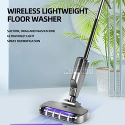 Wireless Electric Floor Mops Wet Dry Dual Use Floor Washing Washer Household Handheld Vacuum Cleaner