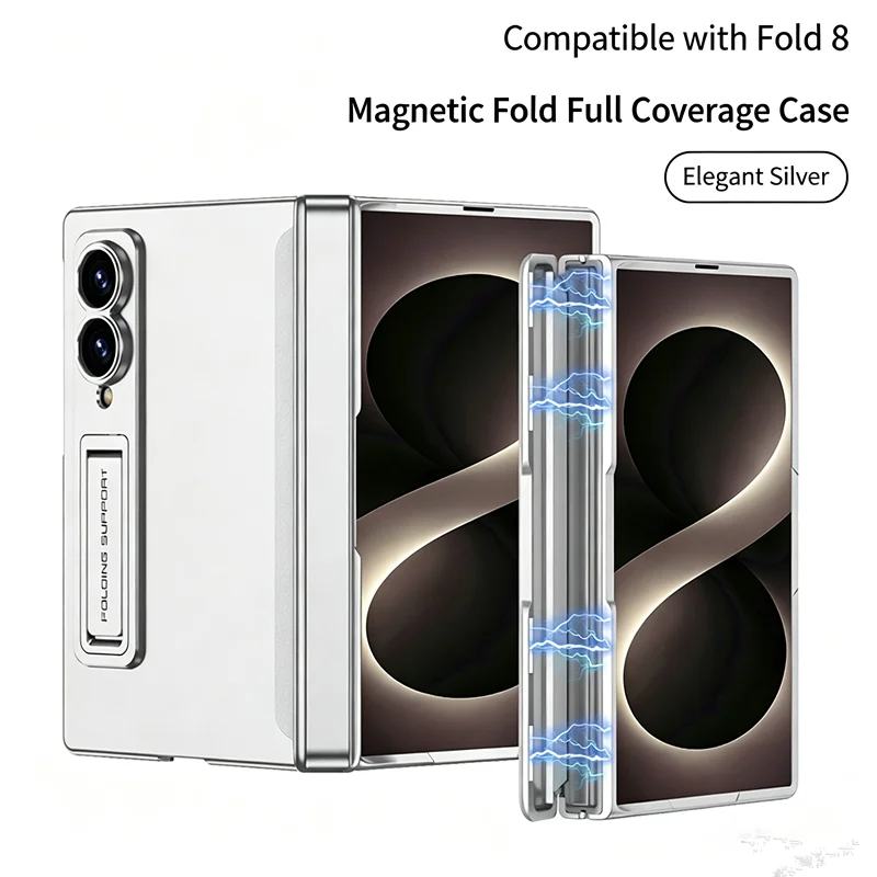 GKK Magnetisches Scharnier-Schutzgehäuse für Samsung Galaxy Z Fold 8 Ultra 7 6 5 Stand Matt Harte PC-Hülle für Samsung Z Fold 4 – Detail 4