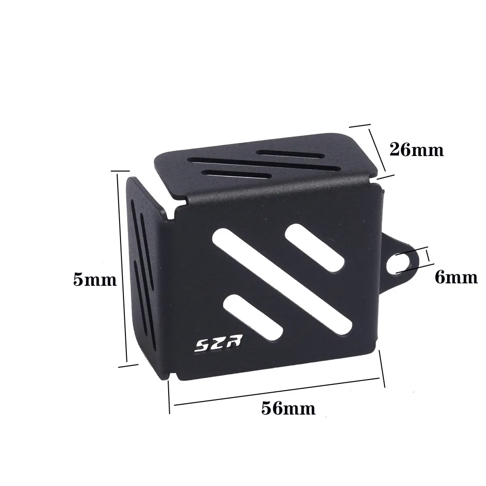 ل Zontes G1-125 G2 ZT125 U 125 U1 U2 Z2 U125 155 U U155 اكسسوارات الخلفية سائل الفرامل خزان غطاء حماية خزان النفط حامي #6