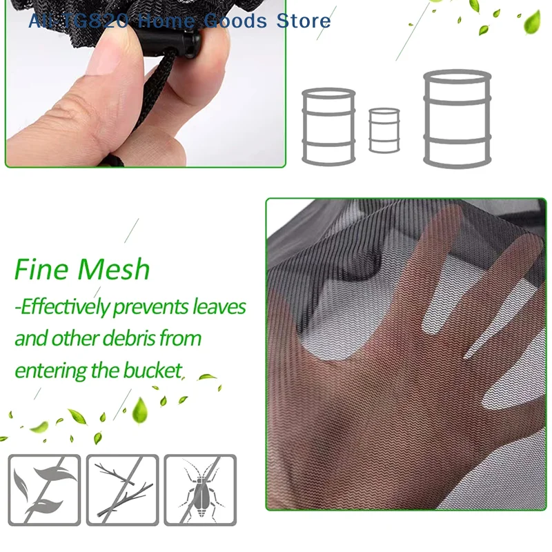 [TG820]1Pc Mesh Cover Netting For Rain Barrels Water Collection Buckets Anti-Mosquito Cover Tank Raindrop Harvesting Tool