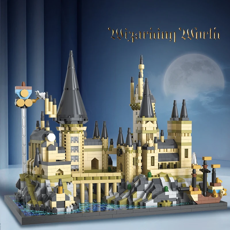 2700+pcs Magic World Medieval Castle MOC City Building Bricks Model Blocks Toys for Children Kids Adult 3.5mm Micro Block Sets