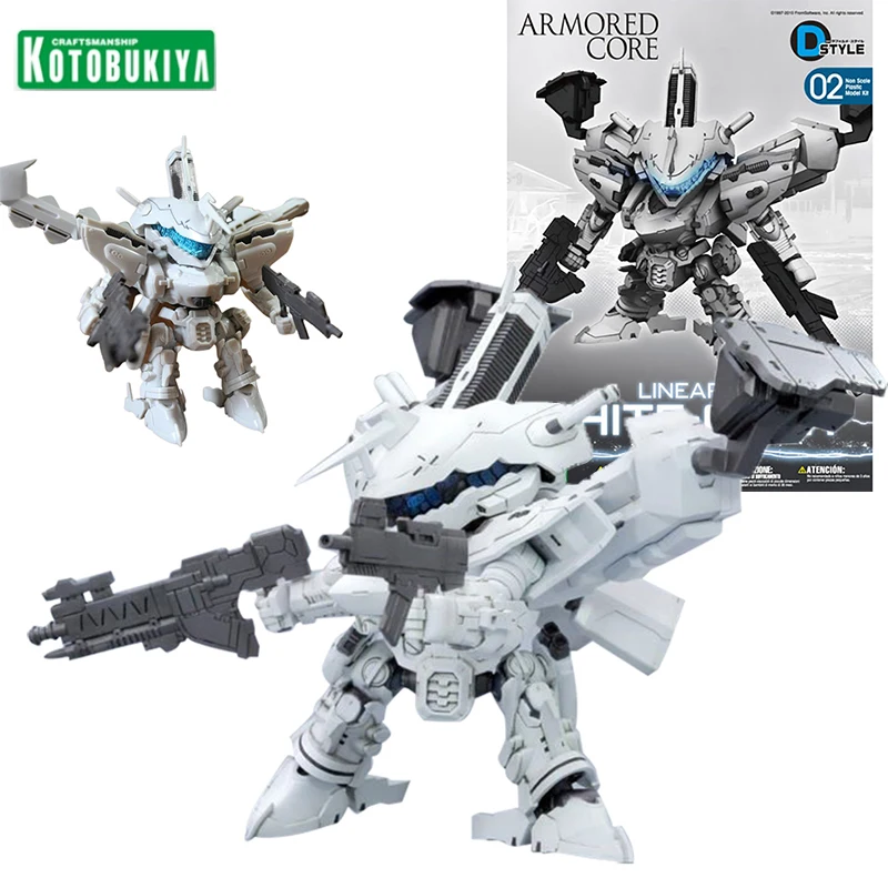 White Glint Armored Core D-STYLE 02 Model Kit Anime Figure