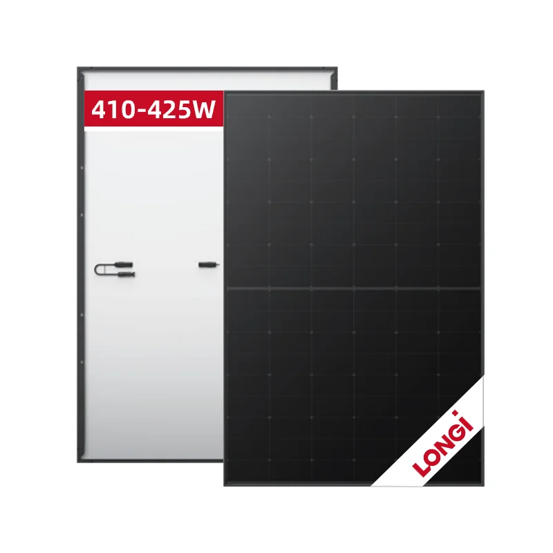 Longi HPBC All Black 410W 415W 420W 425W PV Panel Monocrystalline 182mm Solar Cell   Europe Warehouse