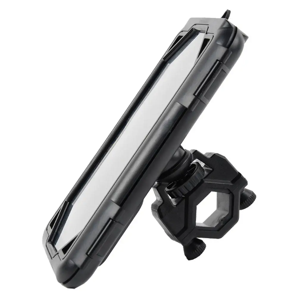 

Bike Phone Holder Handlebar Adjustable Silicone ABS Motorbike Cellphone Stand Waterproof Rotatable Support Phone Holder