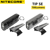NItecore TIP SE Flashlight 700 Lumens LED Lamp Dual-Core USB-C Rechargeable Li-ion battery EDC Torch pocket USB Keychain Light