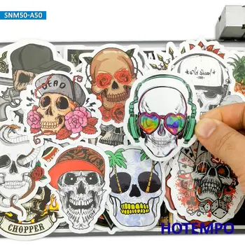 50 ชิ้น, โครงกระดูกรถจักรยานยนต์ถนนไรเดอร์, ย้อนยุคตลกกะโหลกศีรษะ, สติกเกอร์กันน้ํา, เหมาะสําหรับโทรศัพท์แล็ปท็อปกีต้าร์สเก็ตบอร์ดจักรยานรถ, สติ๊กเกอร์ ของเล่น