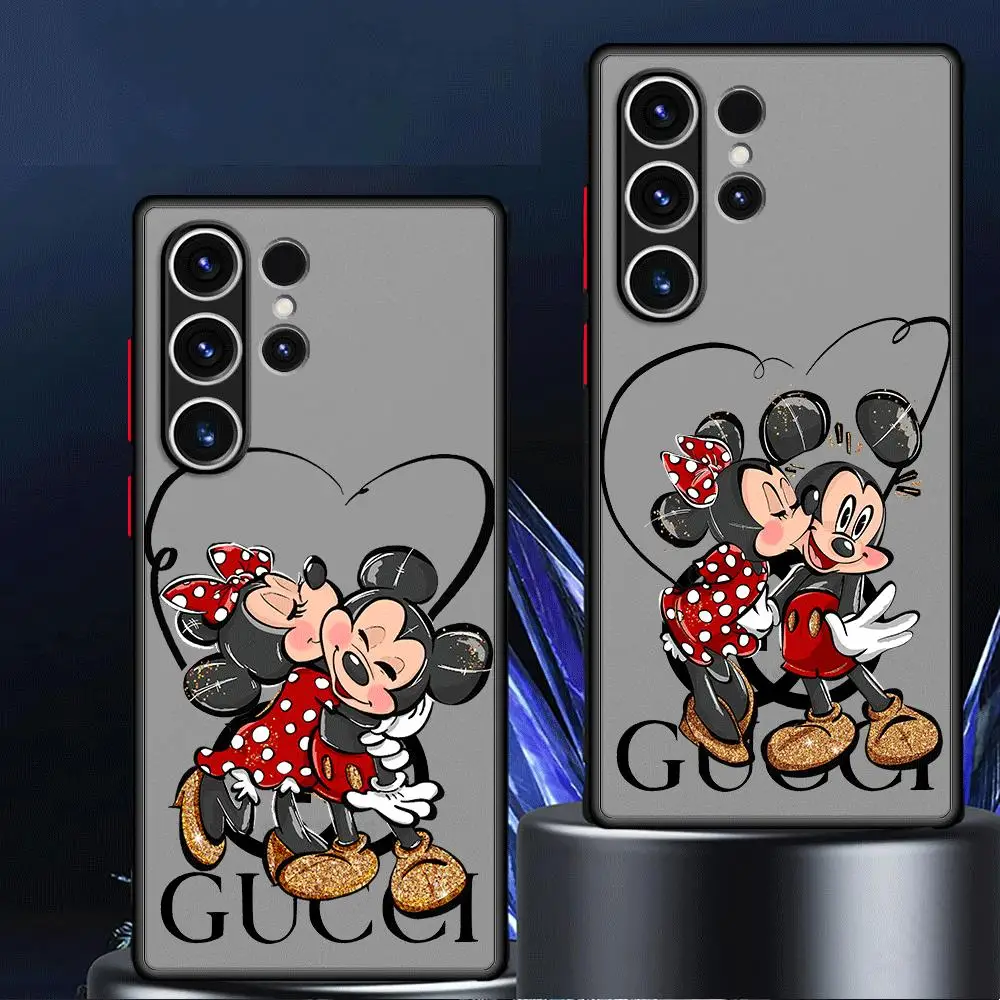 Disney Mickey Minnie Love Phone Case for Samsung Galaxy S23 Ultra S24 S22 Plus S21 S21Plus S20 FE S24Plus Soft Cover image 3