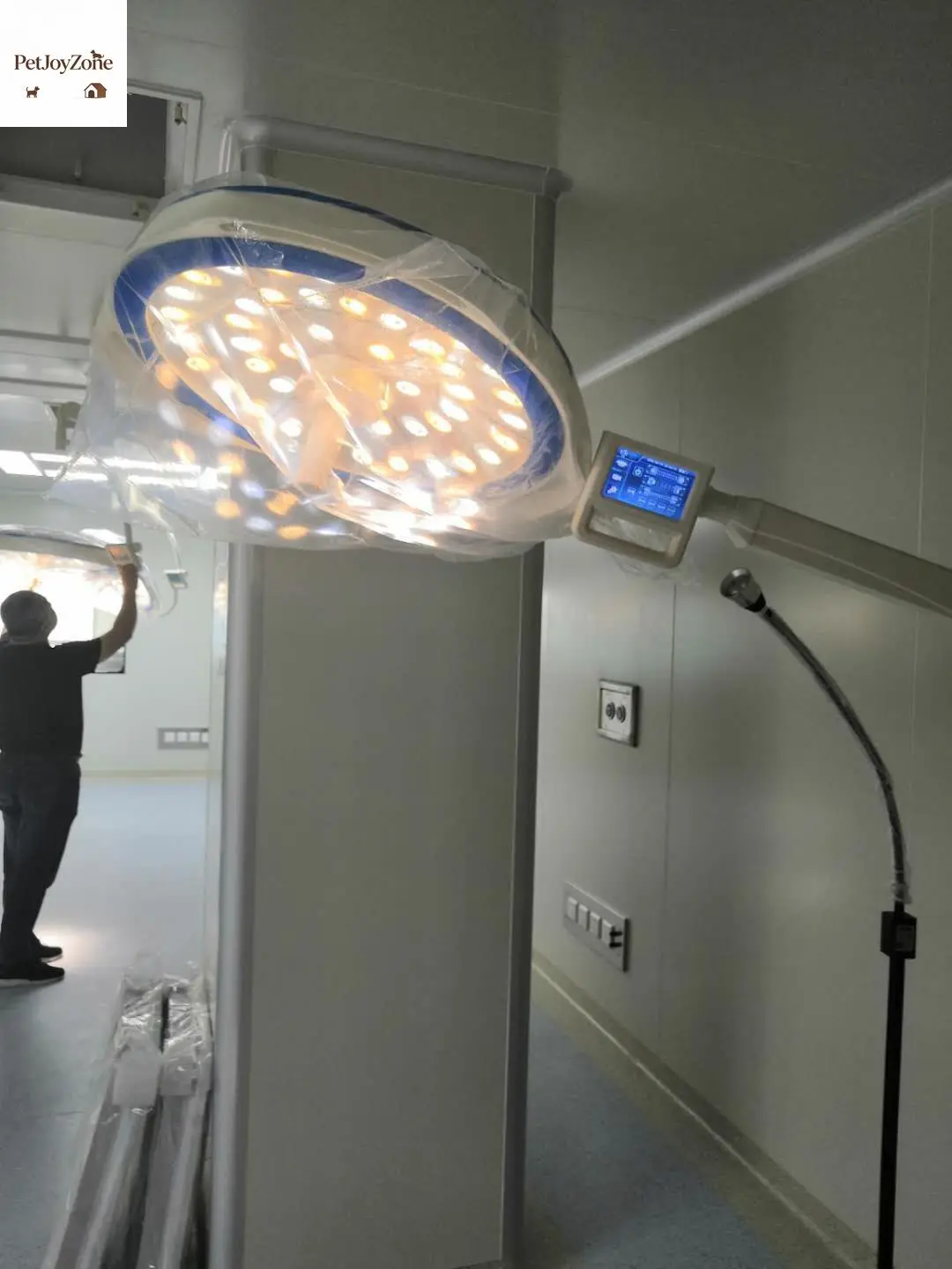 Round Type Lamp Electric Portable Mobile Operating Room Surgery Light Shadowless Veterinary LED Surgical Lamps
