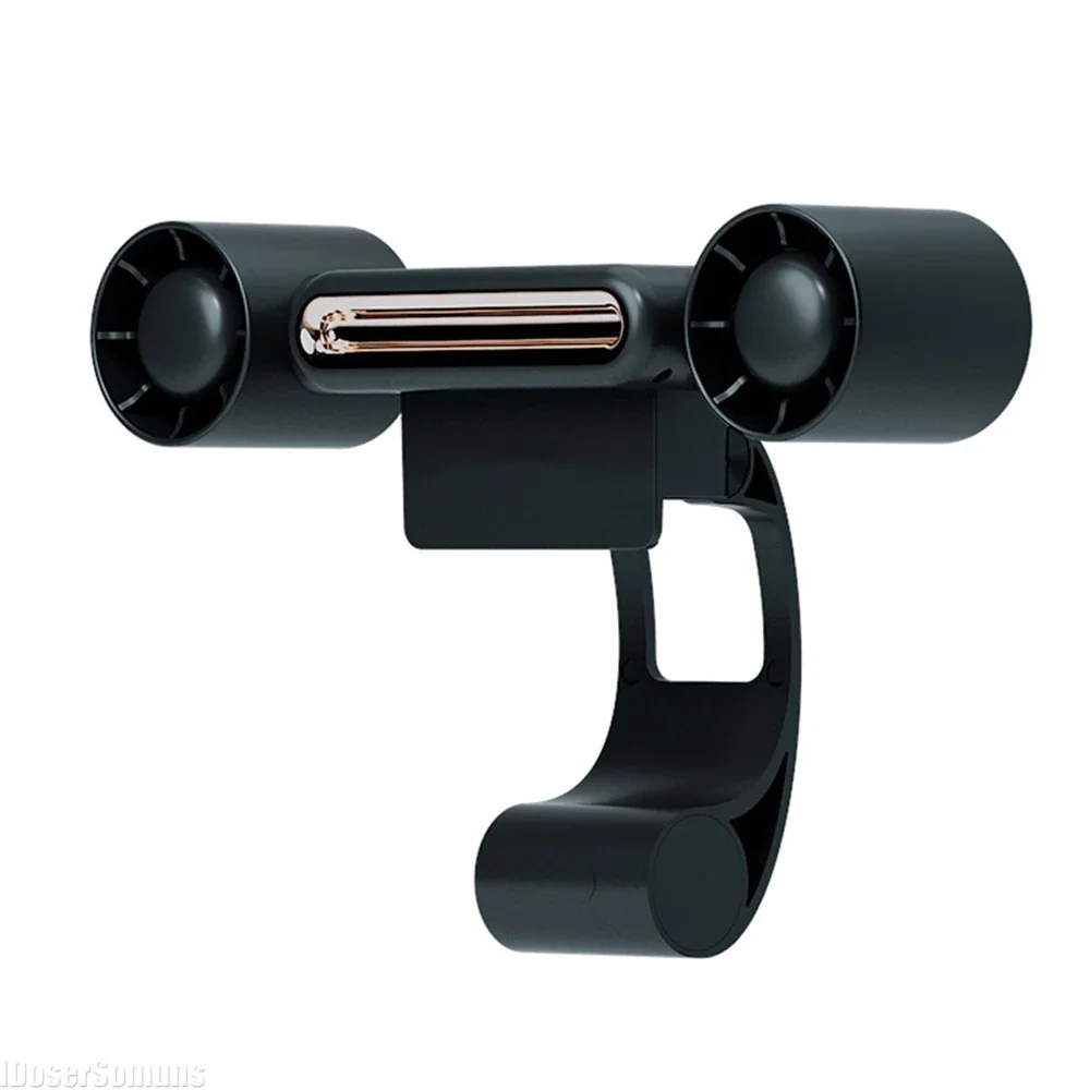 Computer Screen Small Fan USB Bladeless Clip Fan Portable Mini with Night Light Three Speed Adjustable Hanging Screen Fan