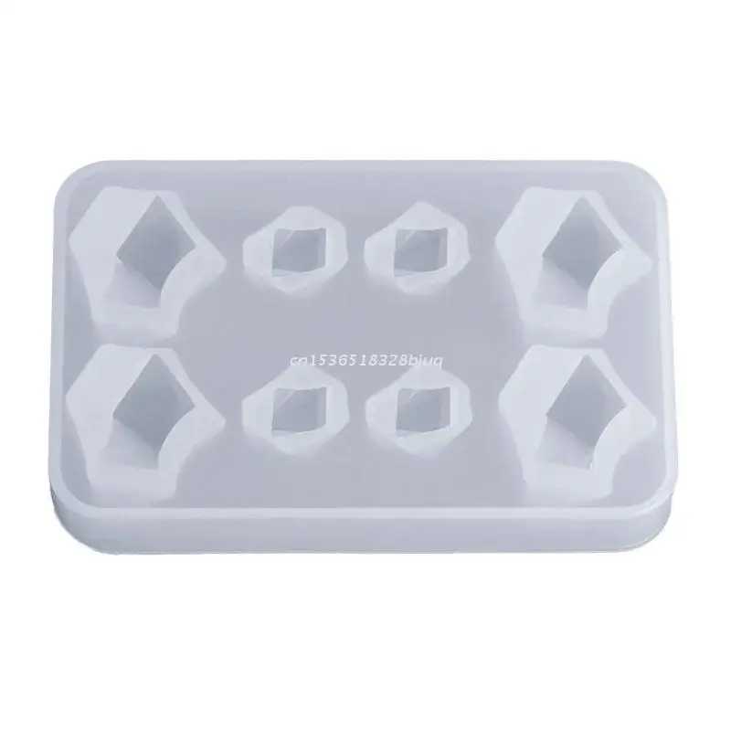 

3D Geometric Epoxy Resin Mould Handmade Irregular Stone Silicone Mold Bakery Mold for DIY Jewelry Making Cake Dropship