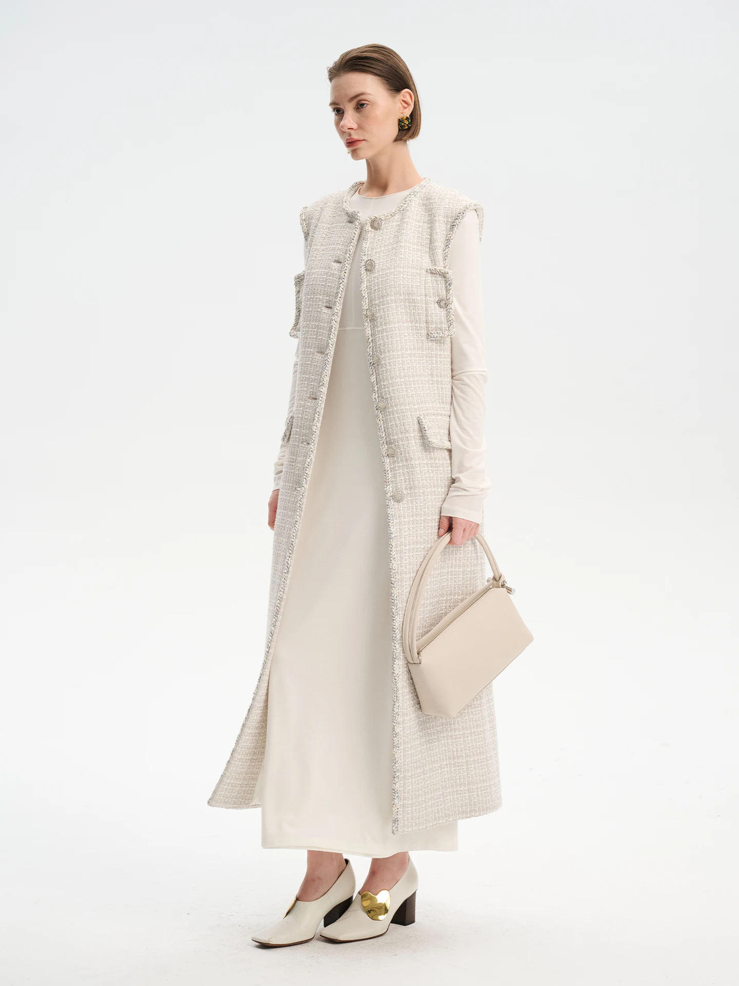 

Вязаный свитер MAIMAI Moonlight Road Bla White, универсальный, круглый вырез, без подкладки, приталенный, длинный рукав, повседневный, для путешествий