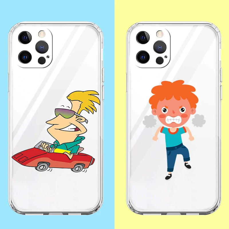 Funda de teléfono con dibujos animados para hombre, carcasa transparente para Redmi Note 10, 11, 11T, 7, 8T, 9, K40, Gaming 9A, 9C Pro Plus