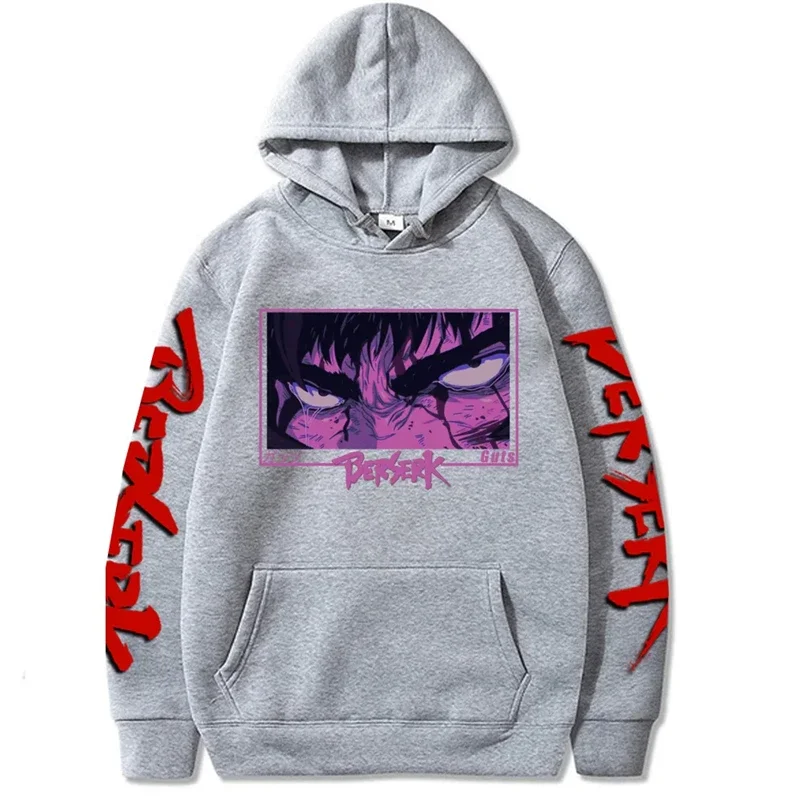 Anime Berserk Printed Sweatshirts Men Sweatshirt Y2k Men's Sweat-shirt Essentials Hoodie New in Hoodies & Sweatshirts Goth