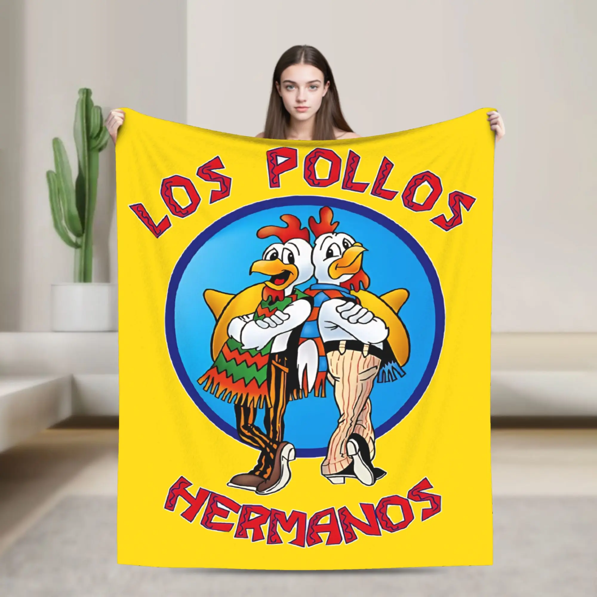 Super Warm Blanket Breaking Bad LOS POLLOS Chicken Brothers Printed Throw Blanket Flannel Bedspread For Home Decor Bed Cover