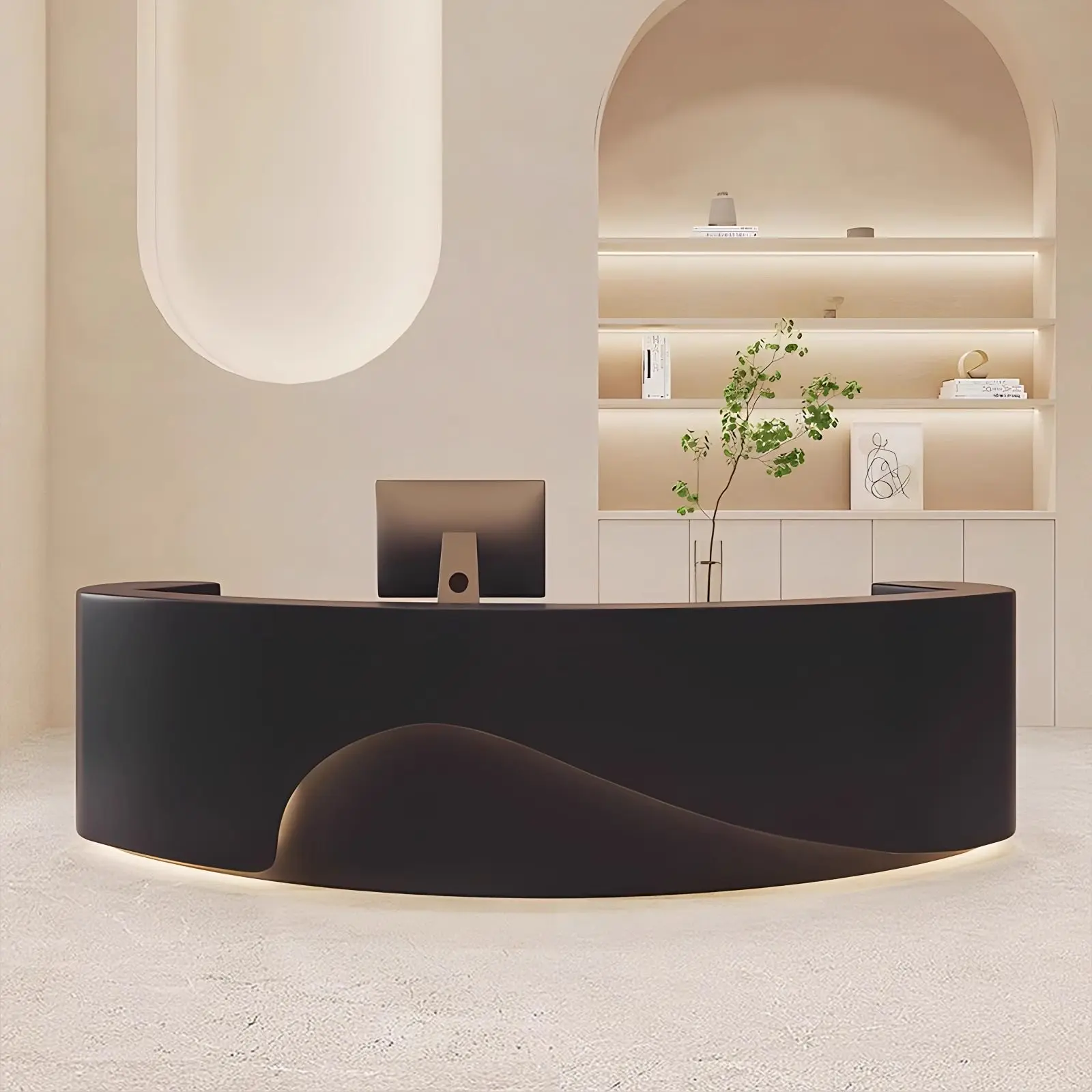 Lectern Podium Reception Desk Clothing Store Decor Supermarket Reception Desk Modern Guidance Empfangs Theke Office Furniture