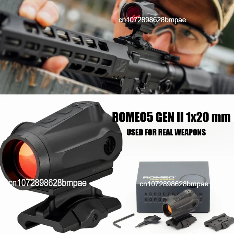 NEW Original ROMEO5 GEN II 1x20MM Red Green Dot,Exercise Activation，Providing 10 Daylight and 2 Night Vision Settings