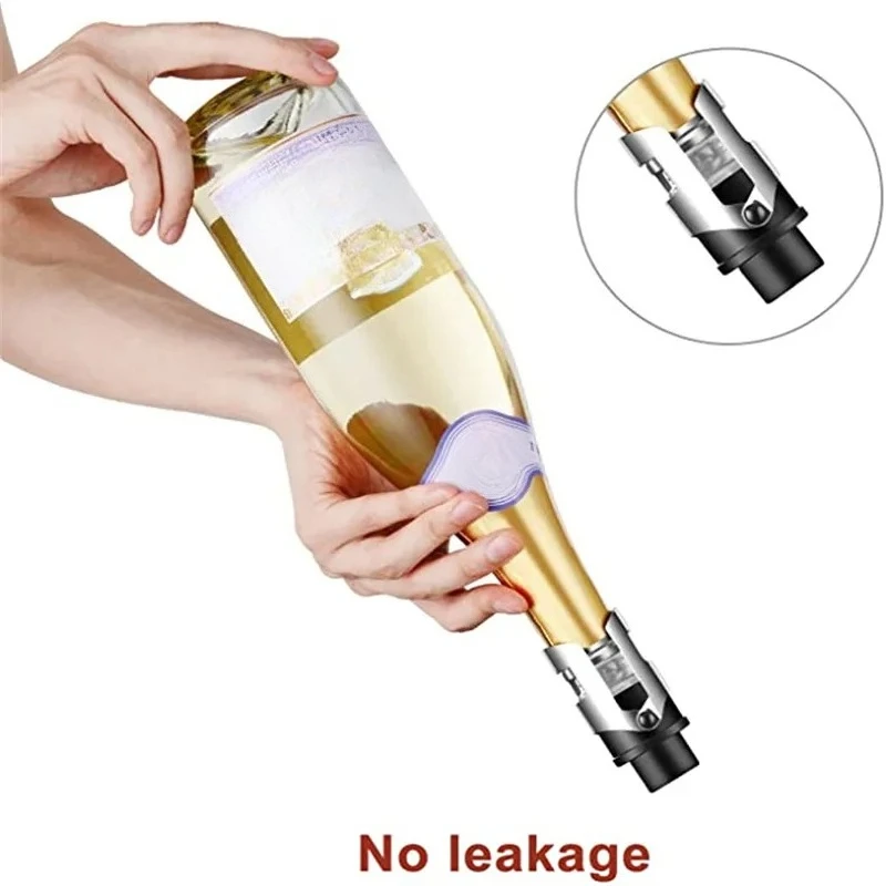 Tapón de botella de champán reutilizable, tapón de botella de champán de acero inoxidable, sellador de corcho de champán, herramientas de cocina, 1 ud.