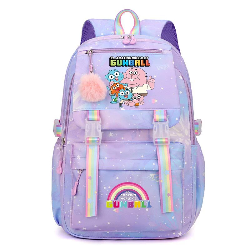 

The Amazing World of Gumball Backpack for School Girls Fashion Casual Bagpack Primary Students Bookbag Lightweight School Bags