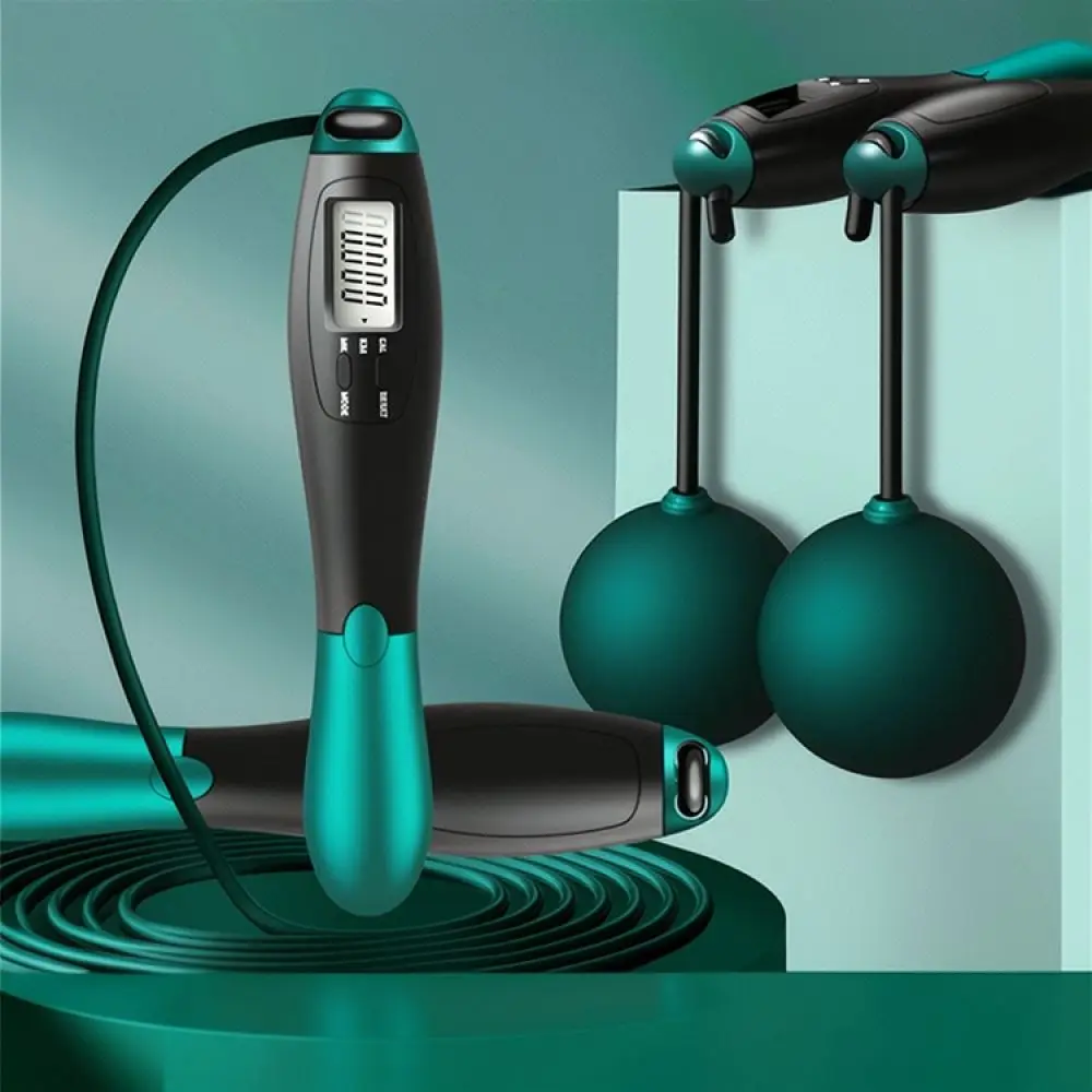 Smart Digital Jump Rope Cordless Skipping Weighted Ball Steel Wire Fitness Tool For Adult Indoor Outdoor Training Gear