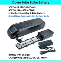 36V ALX Down Tube Ebike Battery 36V 10Ah 12Ah 12.5Ah 13Ah 15Ah 17.5Ah 48V 7.8Ah 10.4Ah 14Ah for VIVI MO26SH Hitway BK15 BK15M