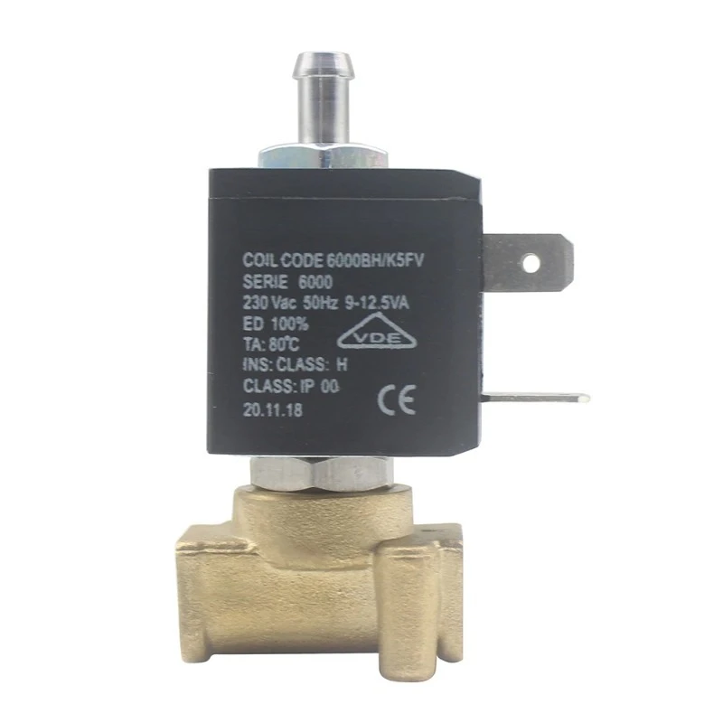 

SERIC 6000 N/C 2/3 Way AC 220V G1/8' Brass Coffee Makers Steam Air Water High Pressure 3 Way Solenoid Valve Boiler Valve